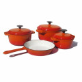 Juego de utensilios de cocina antiadherente de 4pcs de hierro fundido